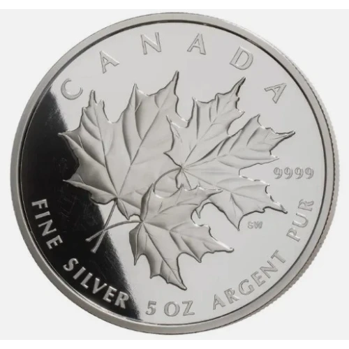 2025 5 oz Canada RCM Triple Maple Leaves .9999 Silver Coin NGC PF70 Ultra Cameo FDOI Black Core (3)