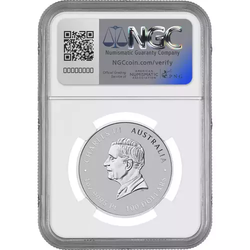 2025 Australia Lunar Snake 1 oz Platinum Coin NGC MS 70 First Release