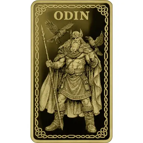 2026 1/100 oz Germania Mint Odin .9999 Proof Gold Bar in Assay (3)