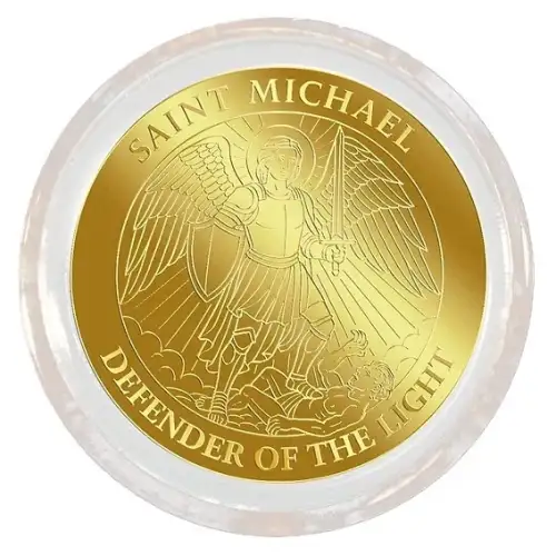 2026 1/1000th oz Liberia Archangel Michael .9999 Gold Coin in Card (3)