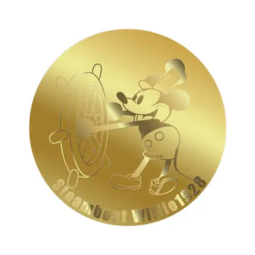 2026 1/1000th oz Steamboat Willie 1928 .9999 Gold Coin in Card (3)