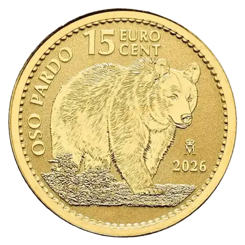 2026 1/10oz Spain Brown Bear .9999 Gold Coin
