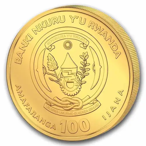 2026 1/12 oz Rwanda Nautical Ounce Series - Kruzenshtern .999 Gold BU Coin  (2)