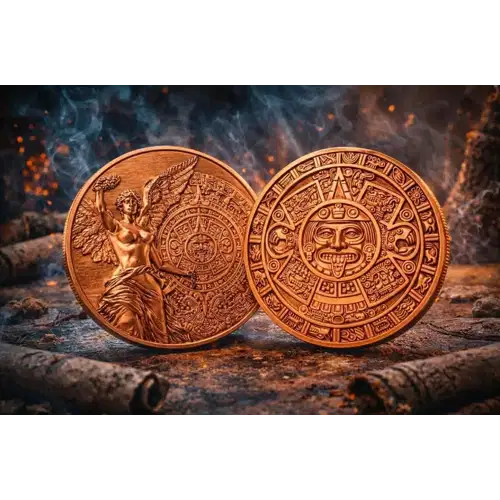 2026 1 Kilo Mexican Angel of Independence .999 Copper Medal in Capsule & OGP