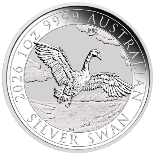 2026 1 oz Australia Perth Mint Swan .9999 Silver Coin BU