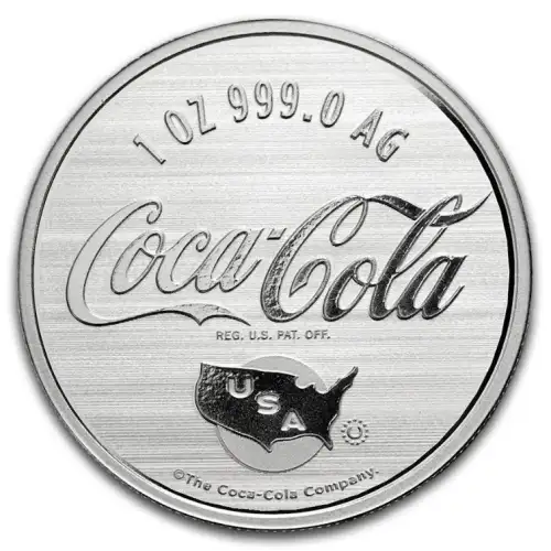 2026 1 oz Coca Cola Americana .999 Silver Proof-like Coloured Round in TEP (4)