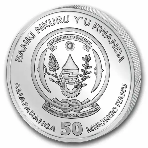 2026 1 oz Rwanda Nautical Ounce Series - Kruzenshtern .999 Silver BU Coin (2)
