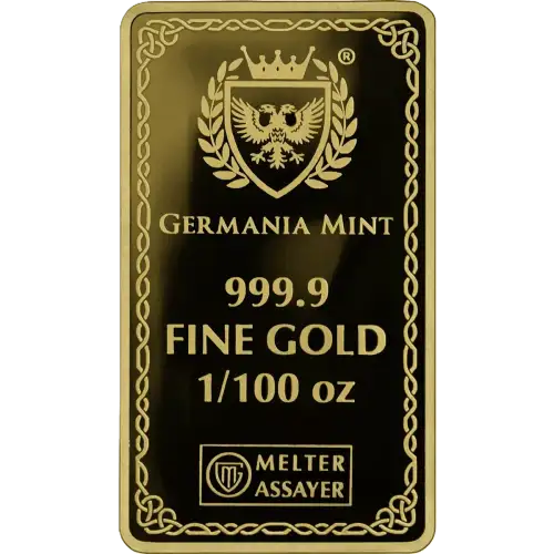 2026 1/100 oz Germania Mint Sif .9999 Proof Gold Bar in Assay