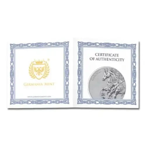 2026 1oz Germania Beasts: Sleipnir .9999 Silver BU Coin