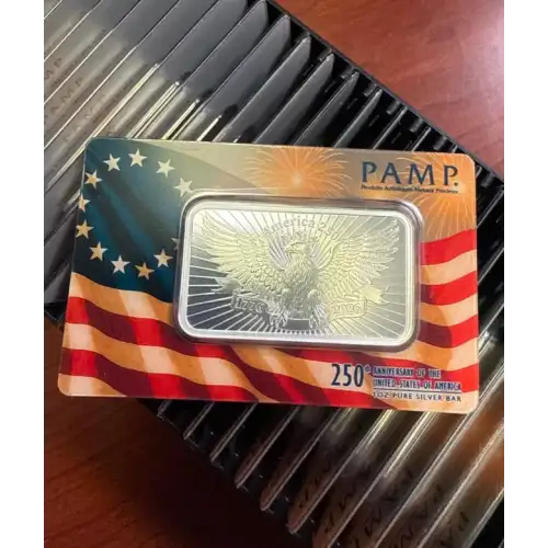 2026 1oz PAMP 250th Anniversary of the USA .999 Silver Bar in Assay (3)