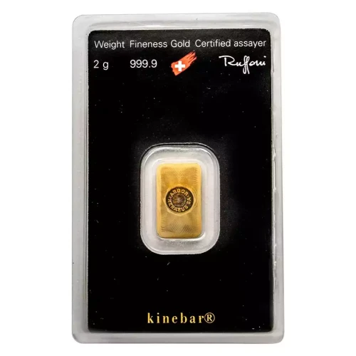 2g Heraeus .9999 Gold Kinebar in Assay (2)