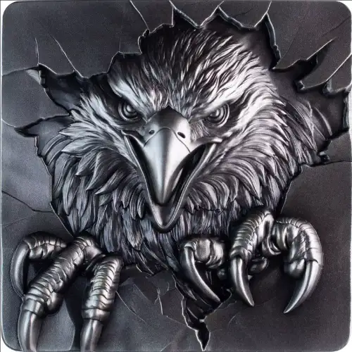 2oz South Korea Furious Beasts Series – The Eagle .999 Silver Stacker
