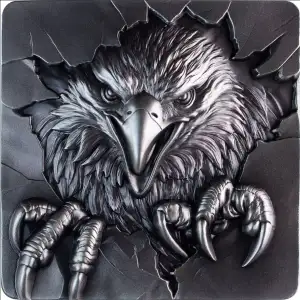 2oz South Korea Furious Beasts Series – The Eagle .999 Silver Stacker