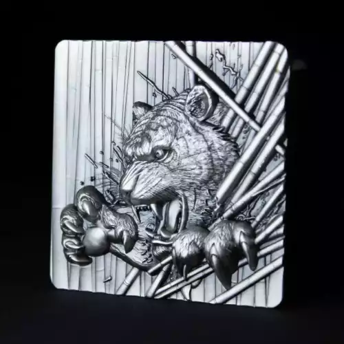 2oz South Korea Furious Beasts Series – Tiger .999 Silver Stacker (4)