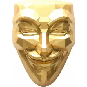 2oz South Korea Guy Fawkes Mask 