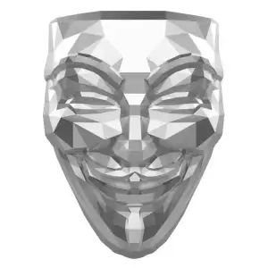 2oz South Korea Guy Fawkes Mask 