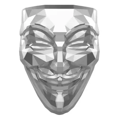 2oz South Korea Guy Fawkes Mask 