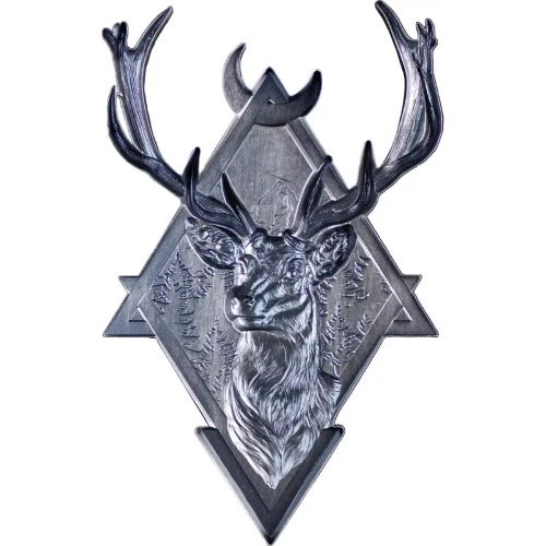 2oz South Korea Today Mint Geometric Series: Deer .999 Silver Stacker (2)