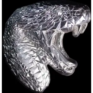 2oz South Korea Today Mint Lowpoly Snake .999 Silver Stacker