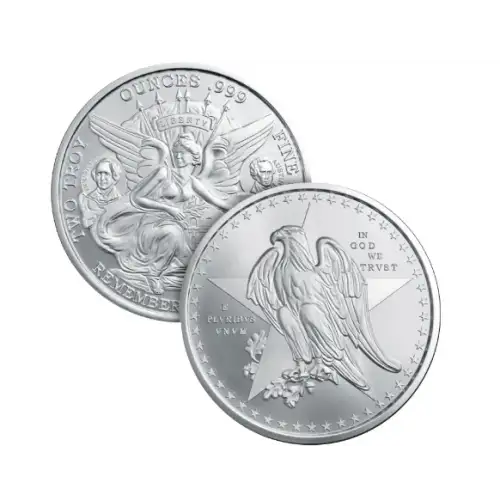 2oz Texas Commemorative .999 Silver Round (2)