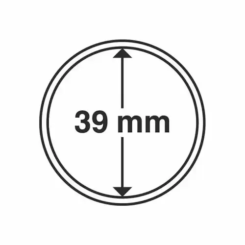 39mm Direct Fit Coin Capsule for 1oz Silver Rounds (3)