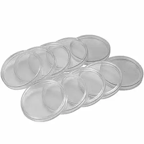 40.6mm Direct Fit Coin Capsule for 1oz Silver Eagles (2)