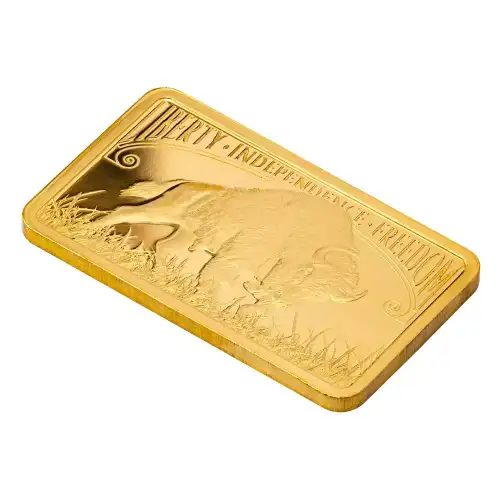 5 gram Pamp Suisse America the Free Buffalo .9999 Gold Bar in Assay (3)