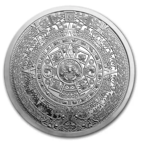 5 oz Aztec Calendar .999 Silver Round (2)