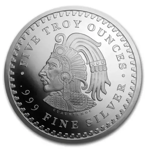 5 oz Aztec Calendar .999 Silver Round