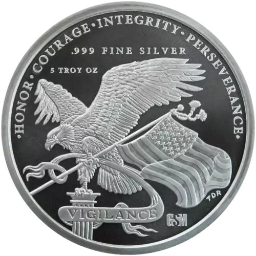 5 OZ Donald J Trump GSM .999 Silver Round [DUPLICATE for #546599] (2)