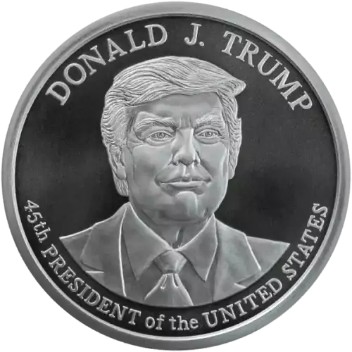 5 OZ Donald J Trump GSM .999 Silver Round [DUPLICATE for #546599] (3)