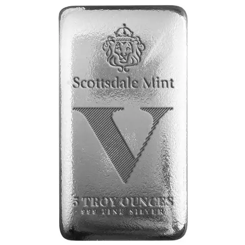 5 oz Scottsdale Mint V Cast - Imperium Collection .999 Silver Bar