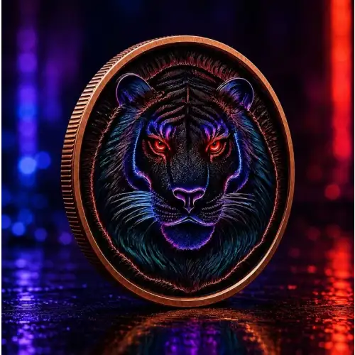 5 oz TigerPunk High Relief Colorized .999 Copper Round (2)