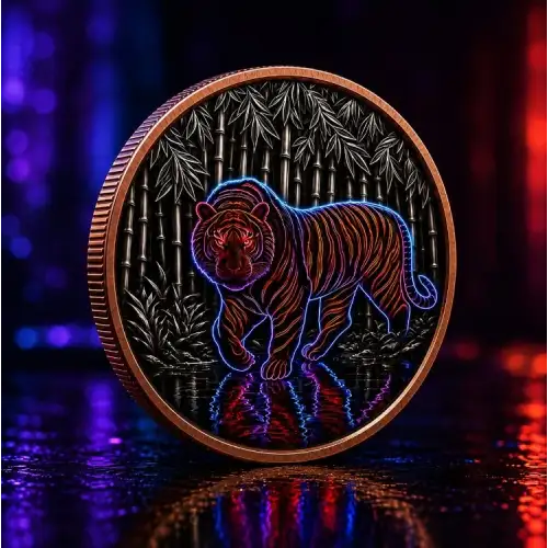 5 oz TigerPunk High Relief Colorized .999 Copper Round (3)