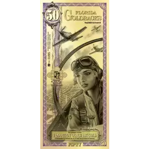 50 Florida GoldBack Note 1/20th oz .999 Gold