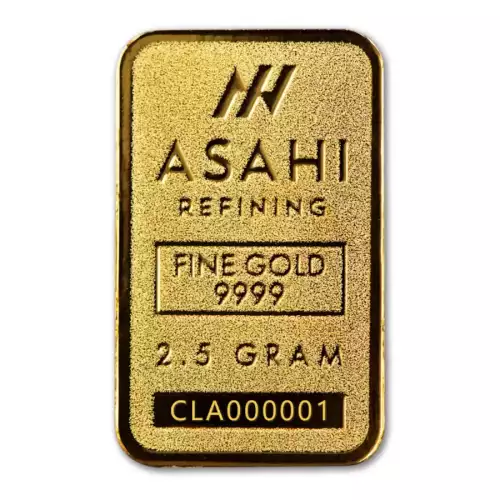 5g Asahi Mint Lunar Year of the Snake .9999 Gold Bar in Assay (2)