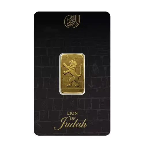 5g Holy Land Mint Lion of Judah .9999 Gold Bar
