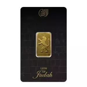 5g Holy Land Mint Lion of Judah .9999 Gold Bar