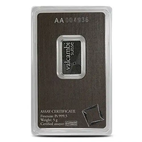 5g Valcambi Minted Platinum Bar in Assay  (2)