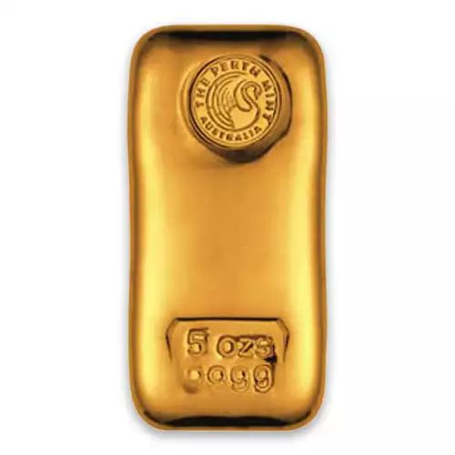 5oz Australian Perth Mint gold bar - cast (2)