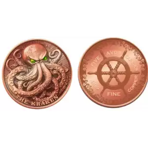 5oz Copper Glow in the Dark Kraken  (2)