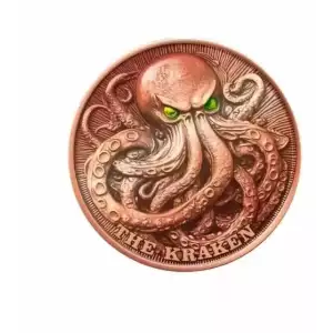 5oz Glow in the Dark Kraken .999 Copper Round in Capsule (2)