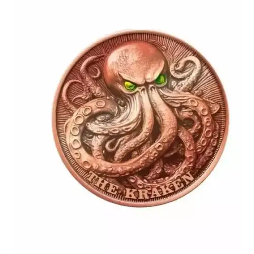 5oz Glow in the Dark Kraken .999 Copper Round in Capsule (2)