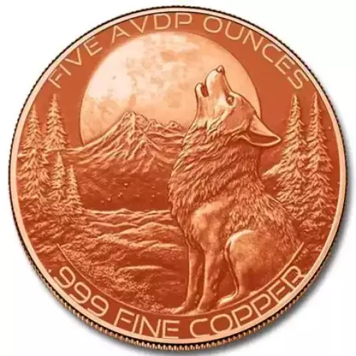 5oz Glow in the Dark Wolf .999 Copper Round in Capsule (3)