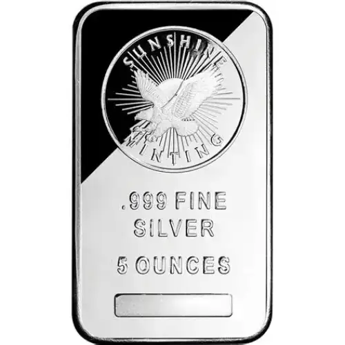 5oz Sunshine Mint .999 Silver Bar