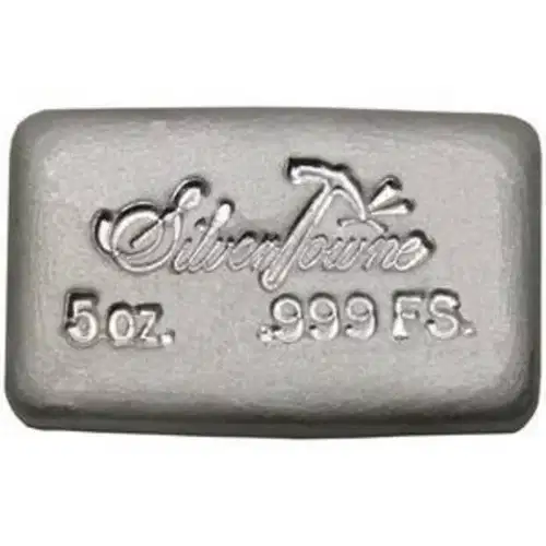 5oz Vintage Silvertowne .999 Hand Poured Silver Bar