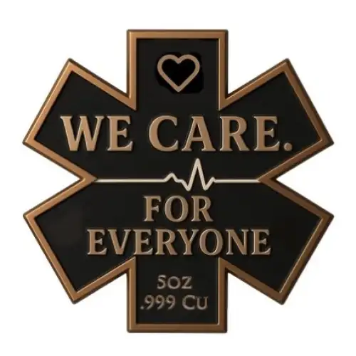 5oz We Care For Everyone Colorized Shaped .999 Copper in Capsule (2)