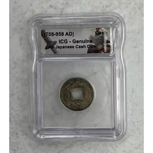 (708-958 AD) Japanese Cash Coin ICG Genuine