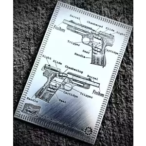 Anatomy of a Firearm 1 oz Silver Card Bar by Locker Mint