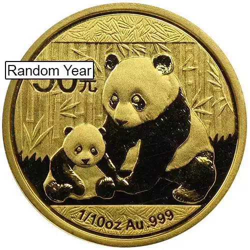 Any Year 1/10oz Chinese Gold Panda (1982-2015)